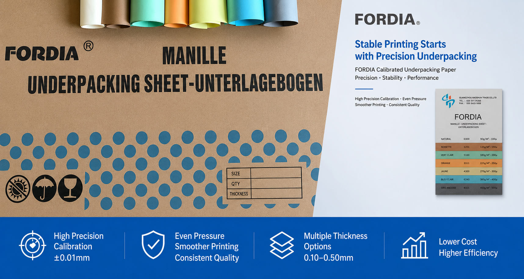 Calibrated Underpacking Paper Sheet Offset Printing Press High Precision