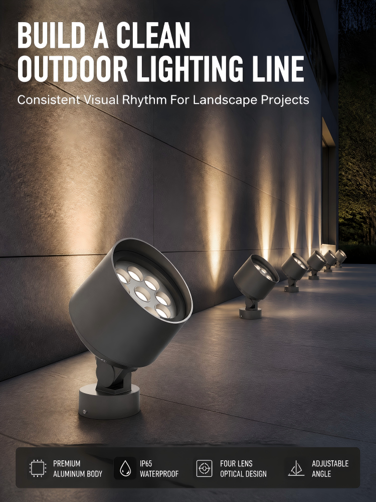 Architectural LED Flood Light 18W Multi Mount Adjustable Spotlight For Building Landscape