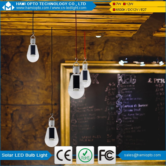 HaMi LED light New Designed Solar Panel Light Bulb LED Powered Light,Portable Waterproof Emergency Light