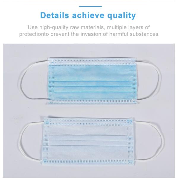 Disposable earloop 3 layers CE cubrebocas face mask