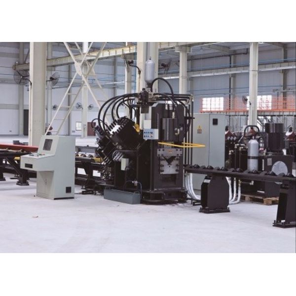 Model JNC2020 CNC Punch Cutting Machine Line For Angle Steel 1000/1200KN Punching Force