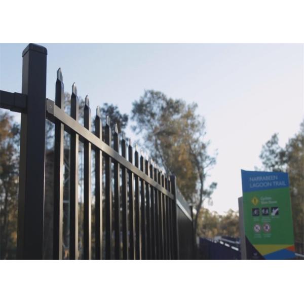 Powder Coated Pregalvanized Spear Top Security Garrison Fencing