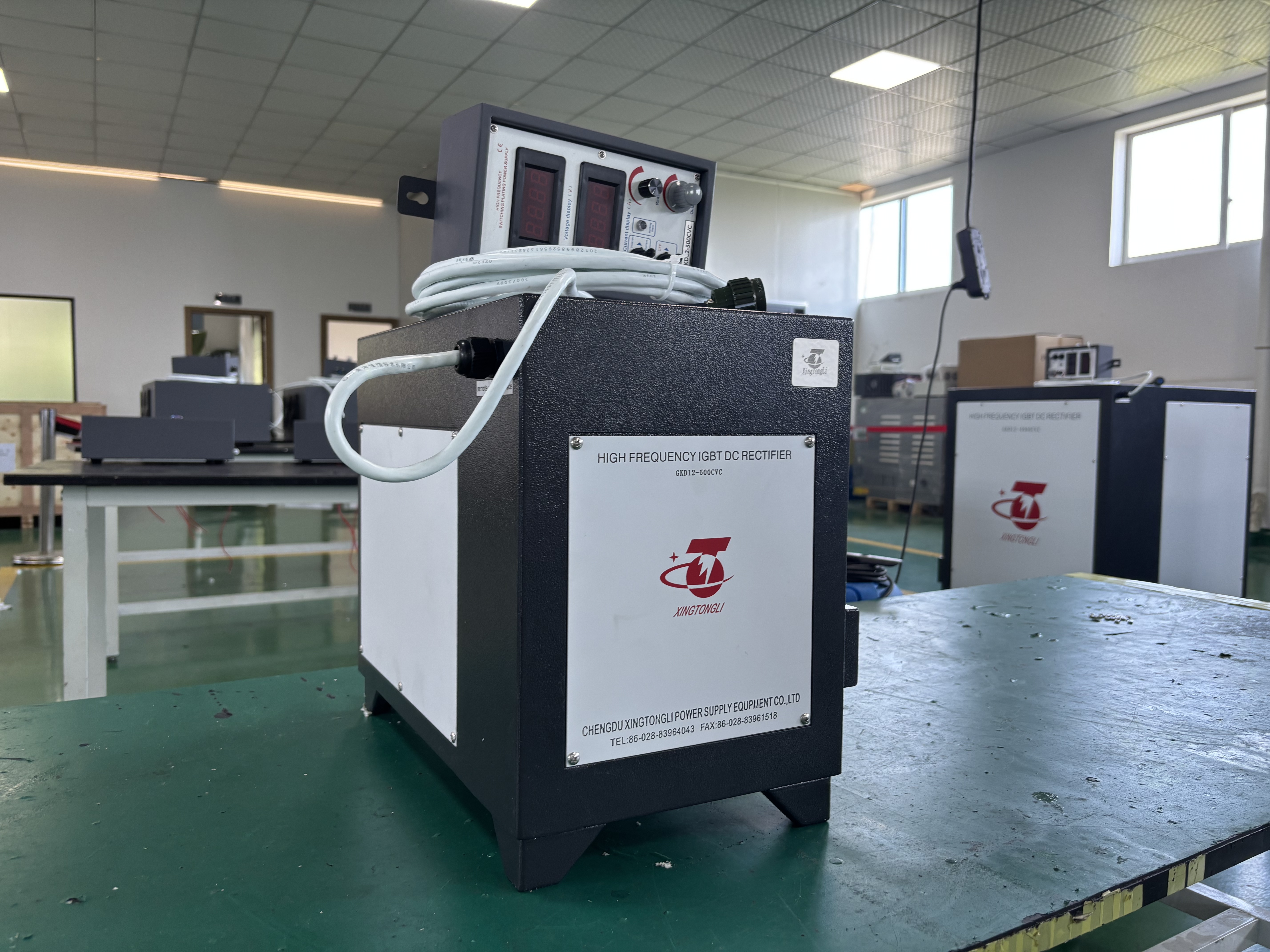 12V 500A Low Ripple Rectifier for Precision Electroplating with Full Water Cooling