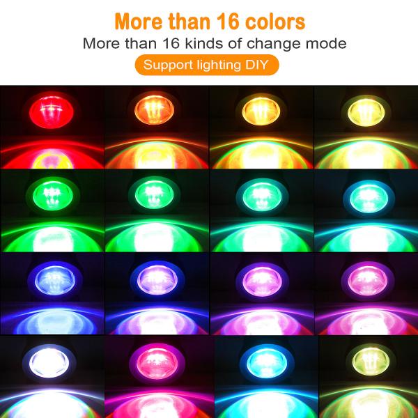 6500K Remote Control LED Pool Light System Lightweight 5W Waltage