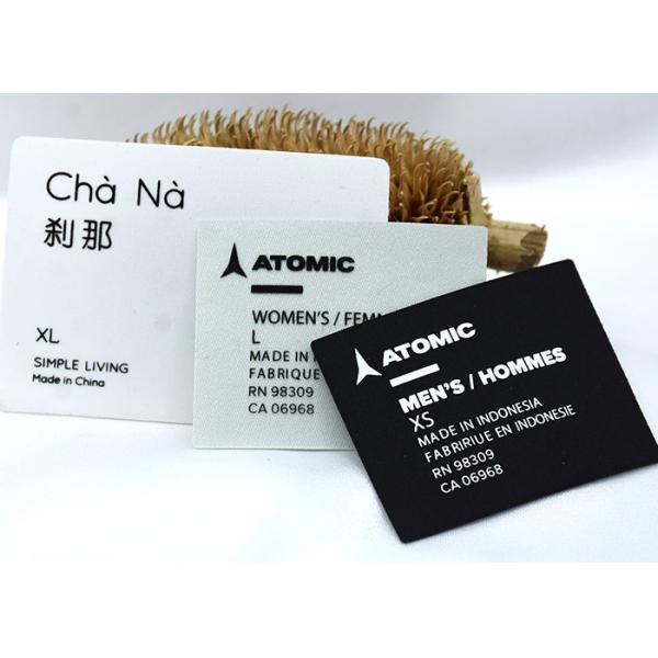 OEKO-TEX 3D Silicone Clothing Labels Flat Screen Printed Patches