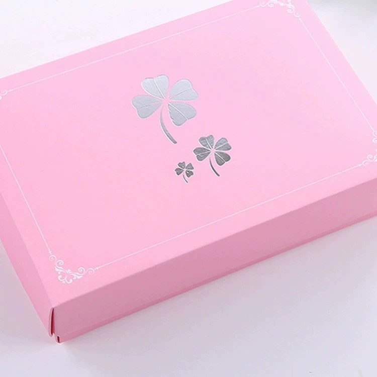 Foldable Lid and Base Paper Boxes Foil Stamped For Gift Packaging