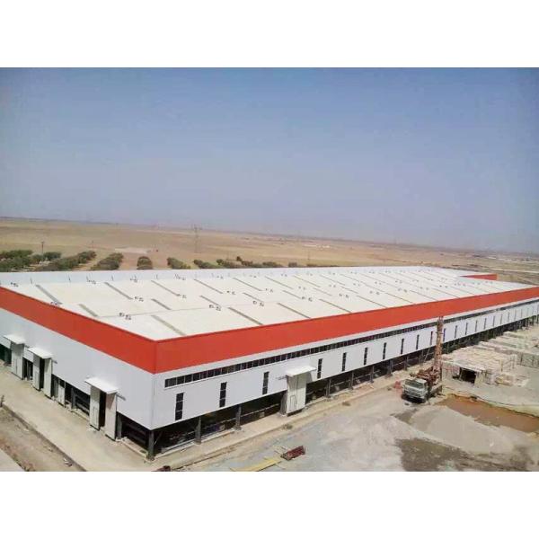 Interior view of steel structure warehouse