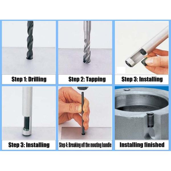 Threaded Inserts Threaded Inserts Threaded Inserts Wire Screw Sleeve M16 304 Stainless Steel Wire Screw Threaded Inserts