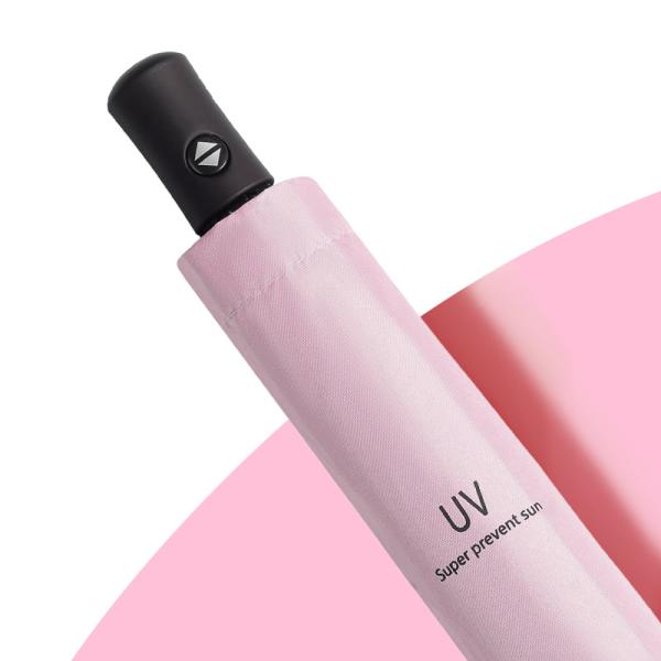 Polyester Open Fully Automatic Windproof 3 Folding Anti-UV Umbrella with Customized Logo
