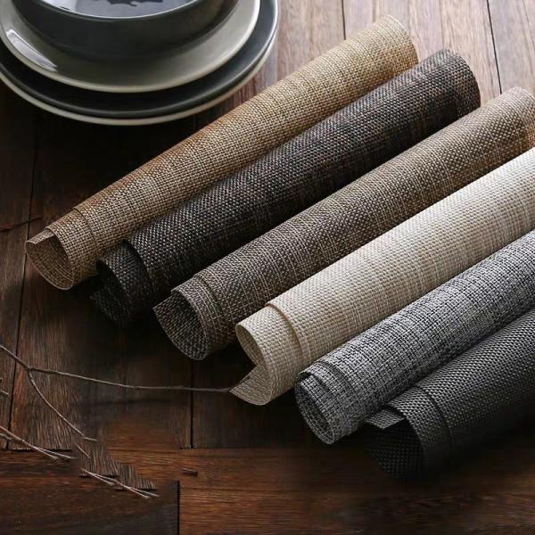 Decorative Dining Room Table Mats Luxury PVC Table Mats For Hotel Restaurant