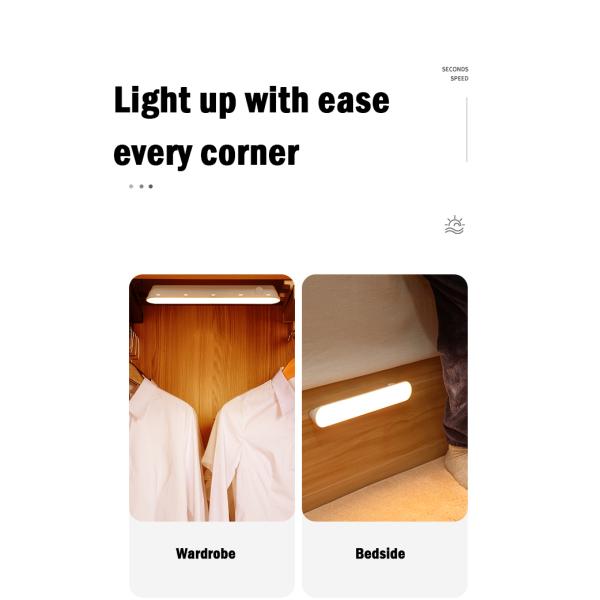 Wireless Human Body Induction Lamp 2700K Motion Sensor Night Light