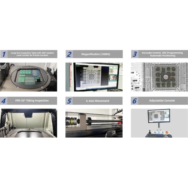 2.5D 110kv X ray machine Unicomp AX8500 for Semicon leadframe quality checking with auto measurment