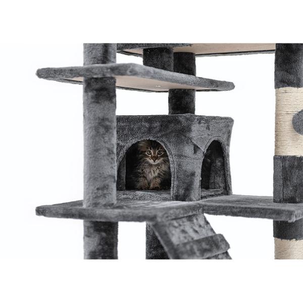 Multi-Layer Cat Scratching Post with Large Jumping Platform Customized Requests Accepted