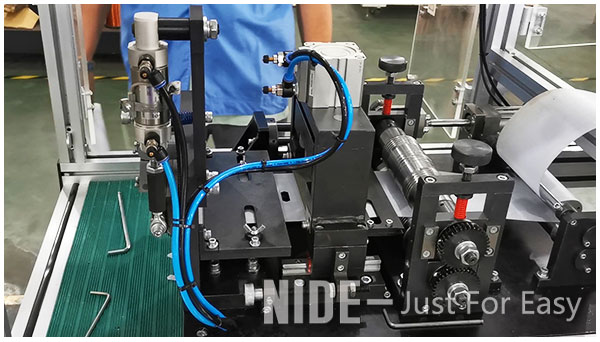 Automatic Dc Motor Insulation Paper Cutting Machine With Punching Hole