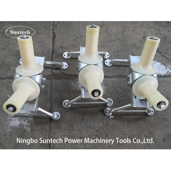 One Way Wire Pulling Rollers / V Shaped Cable Pulling Rollers 10kN Rated Load