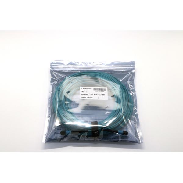 OM3 Fiber Optic Patch Cord MPO Trunk Cable Female Connector UPC/APC Polished