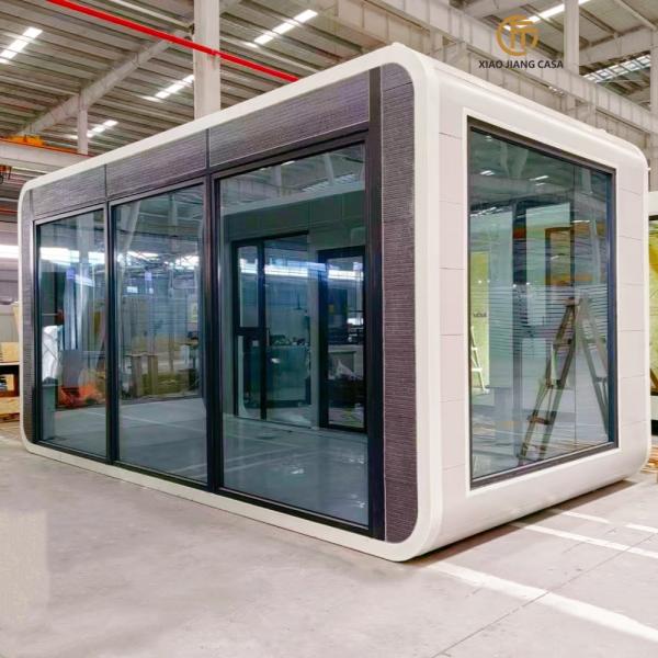 Luxury 20ft 40ft Modern Shipping Container Prefab Modular Smart Two-Storey Apple Capsule Cabin House Sandwich Panel Supermarket