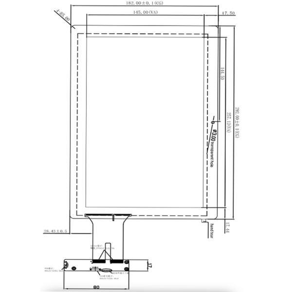 11.6'' G To G Capacitive Touch Panel Capacitive Multi Touchscreen For Medical Device