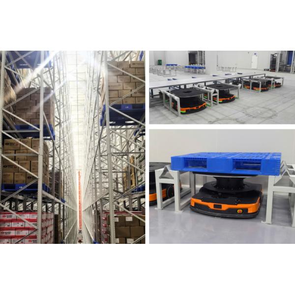 A16 : Double Deep Pallet Stacker ASRS Automatic Storage And Retrieval System Frozen Warehouse Cold Storage