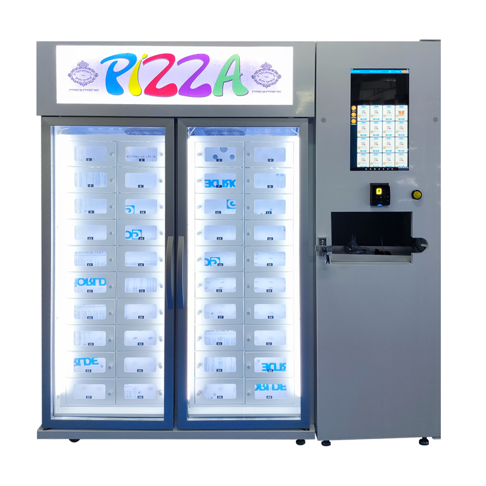 Quality 40-Locker Pizza Vending Machine with Microwave Shelf -22℃ to 20℃ for sale
