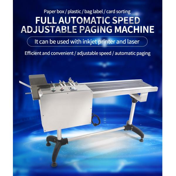 120w High Speed Full Automatic Dater Printer Coder Used Feeder Paging Machine with Conveyor