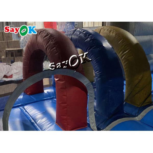 Dino Stroll Inflatable Bounce House Slide With Ball Pit Pool