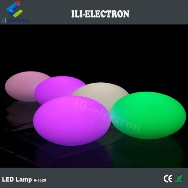 Egg shape plastic led sphere lamps
