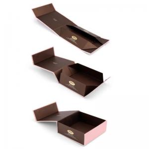 China Velcro Foldable Paper Box Flat Shipping Gift Box For Garment Packaging on sale