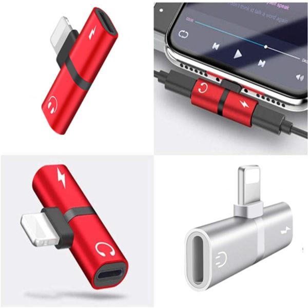 Splitter For 8PIN Type C Plug In 3.5mm 2 In 1 Lightning