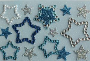 China Promotional Clear Epoxy Star Shaped Stickers Printable Die Cut For MP3 on sale