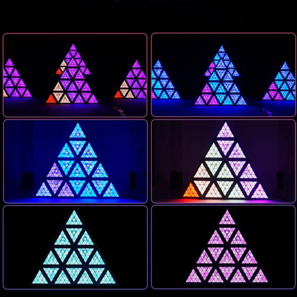 LED 250W Retro Strobe Light Triangle Theater Stage Light Audio Effect Fresnel Fixures