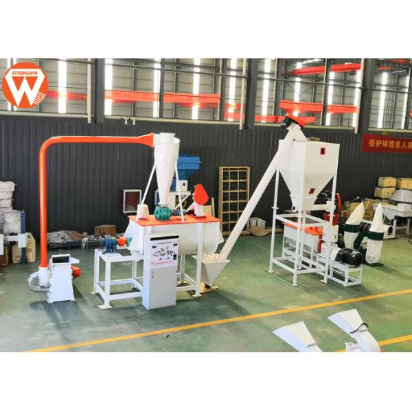 Feed Hammer Mill Animal Feed Processing Equipment 22KW Customized Voltage