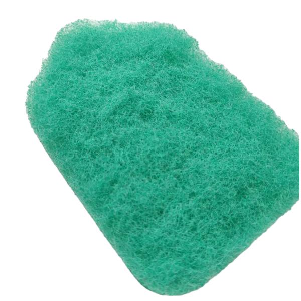 Nylon Green Cleaning Block in use