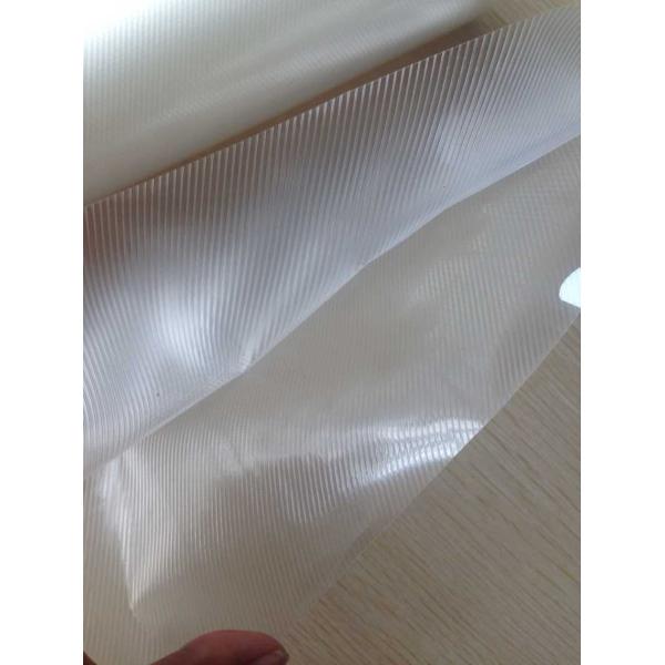 Plastic Food Packaging Rolling Vacuum Bag With Embossed Side And Printing Side