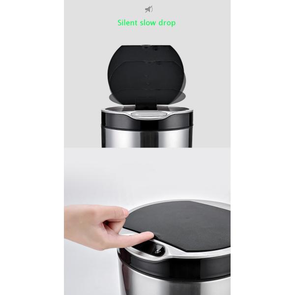 Wholesale Home Kitchen Automatic Intelligent Smart Trash Can Sensor Stainless Steel Trash Can