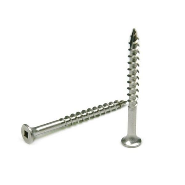 Flat Head Metal Self Tapping Screws Non Standard With Square Driver Countersunk