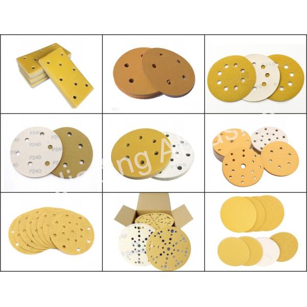 Customized Support 6inch 17holes Hook and Loop Sanding Discs for Auto Putty Polishing