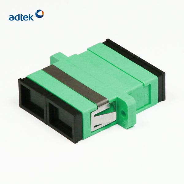 SC Single Mode DX Optical Fiber Adapter Green For FTTX