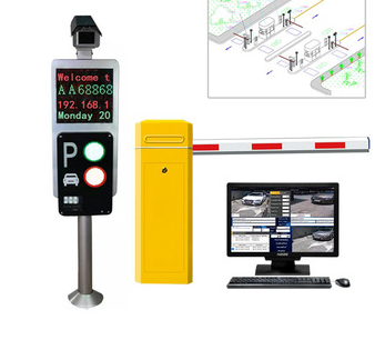 Vehicle LPR Parking System 4800bps/100m for Road Security