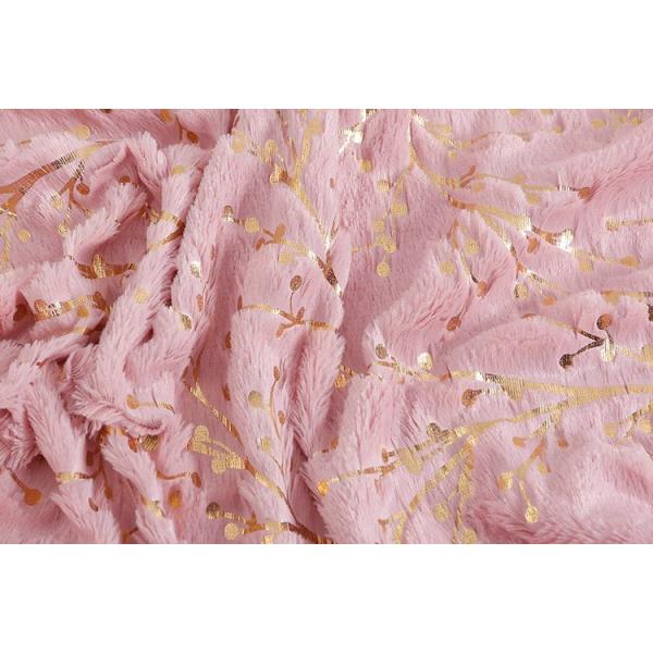 Recycled High Quality Custom PV Velvet Branch Pattern Bronzing 100 Polyester Knitted Velvet Fabric Winter for Sale