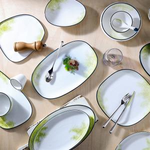 Quality Marbled Ceramic Tableware Glazing Stoneware Tableware Dinnerware Dinner Set for sale