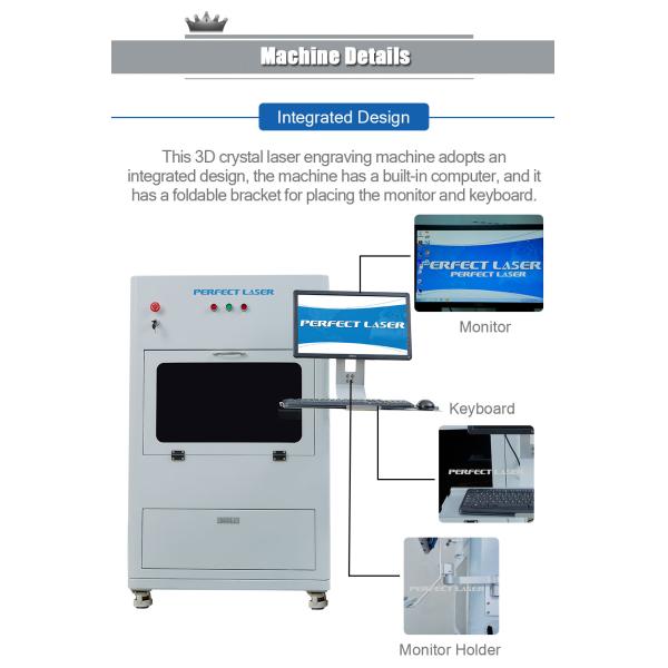 Non Touch Style 3d Laser Engraving System Transparent Material Application