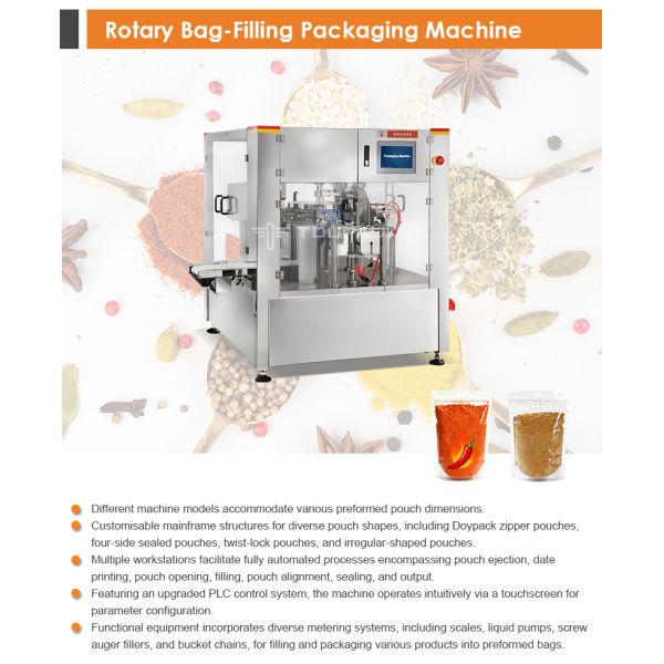 0.8L Spices Powder Multihead Weigher with PLC Control System