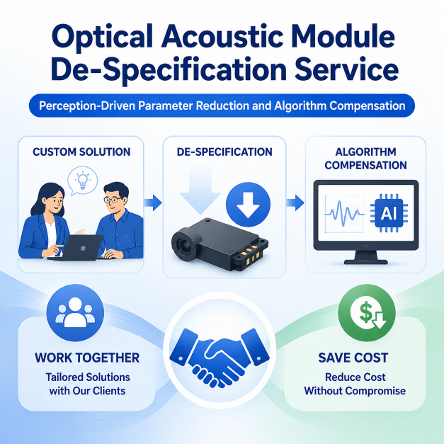 Optical Acoustic Module De-Specification Service Perception-Driven Parameter