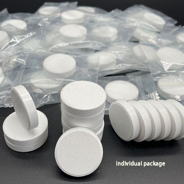 Stain Removal Dishwasher Tablets Biodegradable Solid Form for Hard Water Cleaning