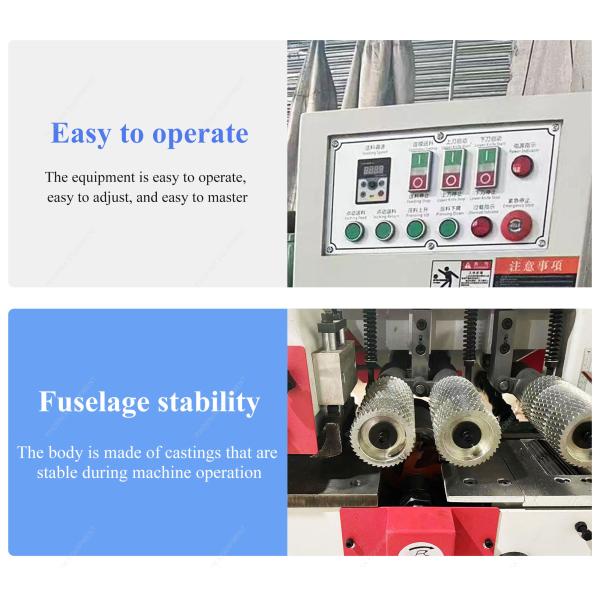 Function Automatic Wood Round Rod Making Sanding Machine for Woodworking Process