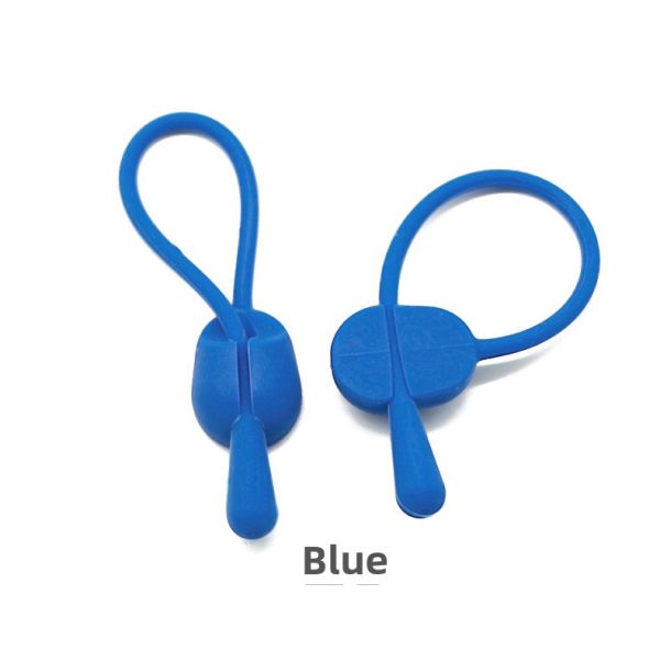 Silicone Solid Wire Bundler Buckle Desktop Strap-On Headphone Data Cable Organizer Stretch Silicone Rope Cable Ties Product