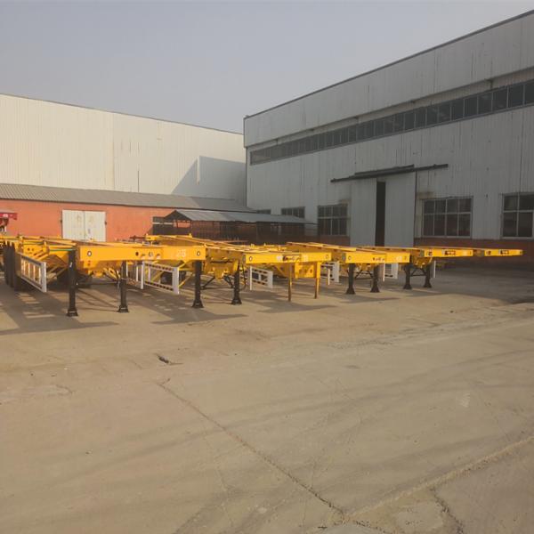 3 Axis 40 Ft Container Transport Skeleton Semi-Trailer with Mechanical Suspension