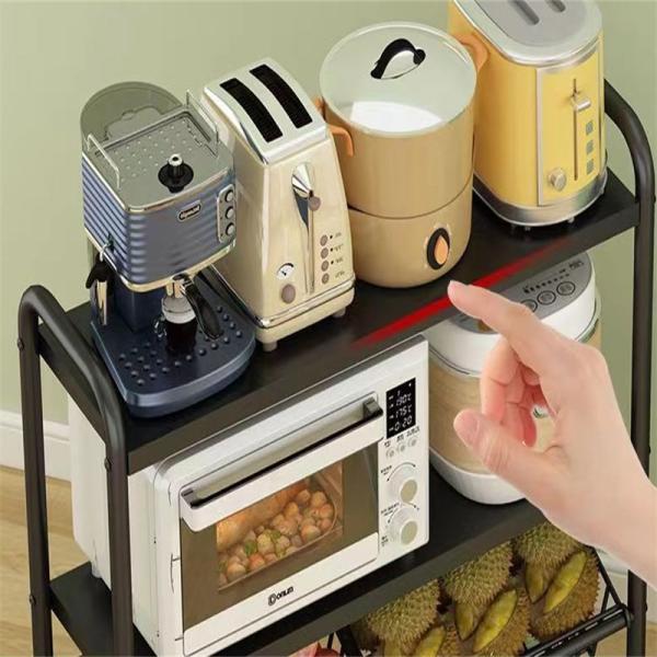 Square Vegetable Fruit 3/4/5 Layers Rotating Shelf Multi-function Kitchen Storage Rack