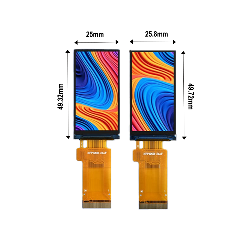 1.9 inches, driven by ST7789, 170X320 TFT high-definition display screen, optional with plastic frame backlight bare screen, plastic and iron